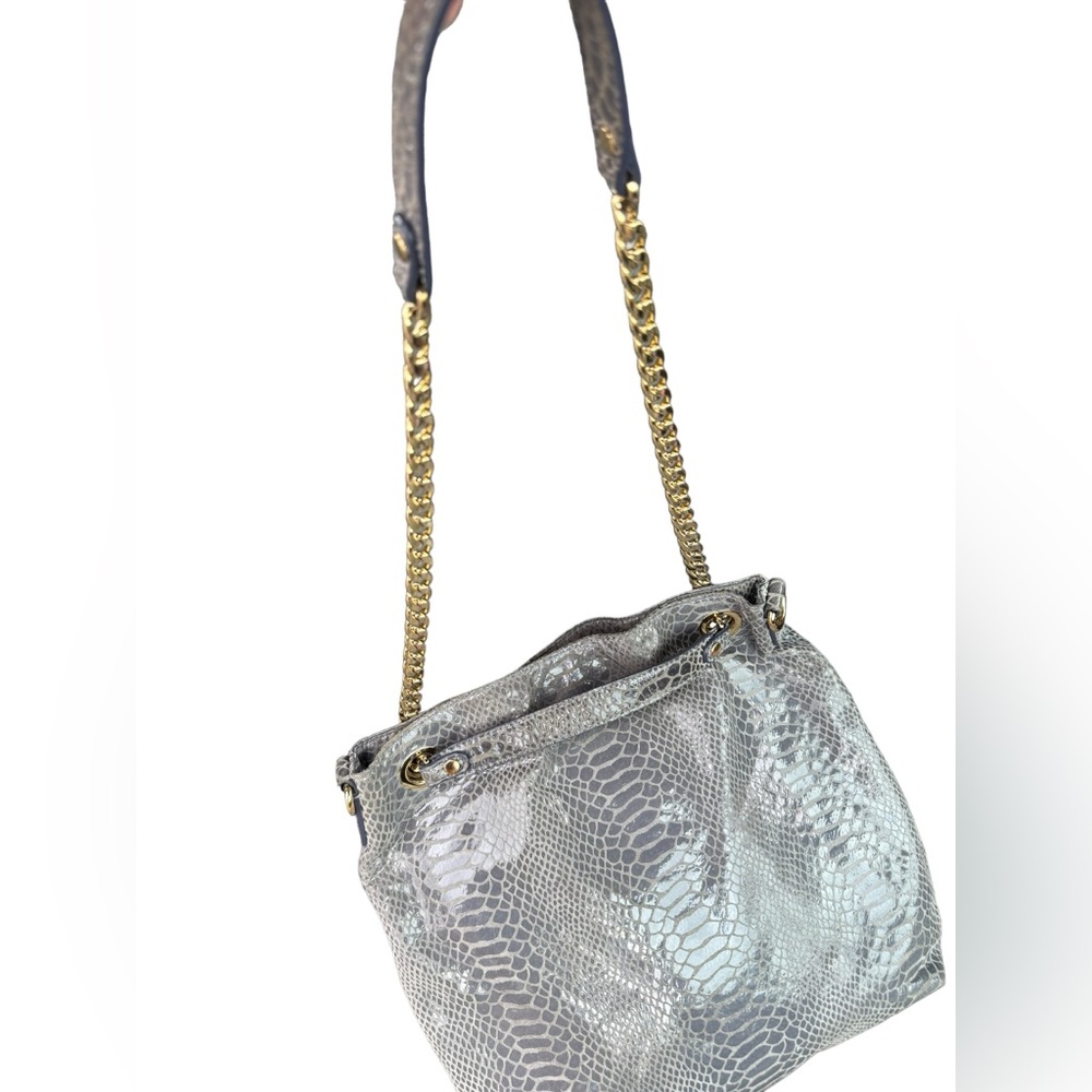 Michael Michael Kors Metallic Python Embossed Lea… - image 2